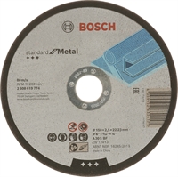 Изображение Диск отрезной по металлу Bosch Standard for Metal, прямой, 150х2.5х22.23 мм 2608619774